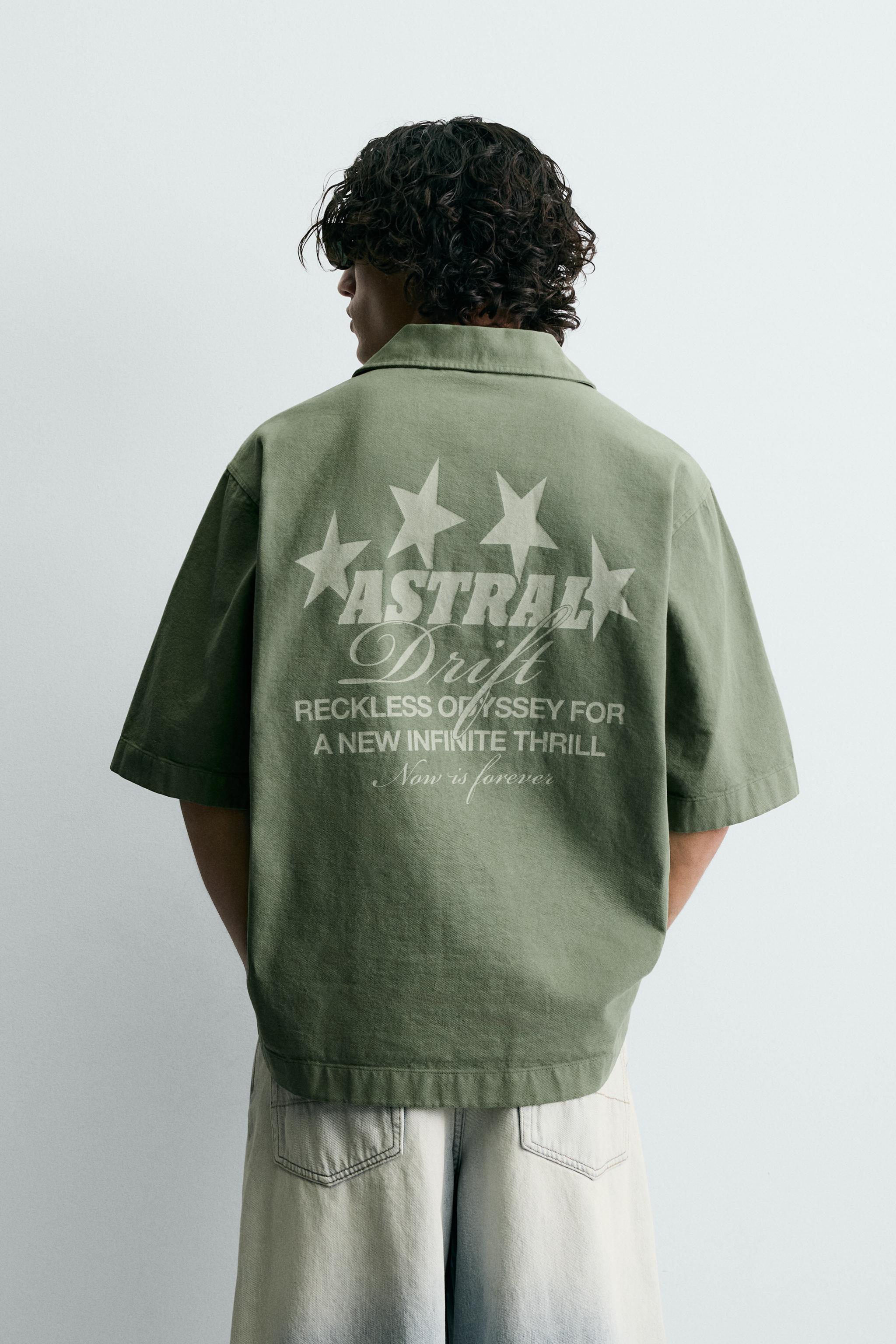 WASHED PRINTED SHIRT